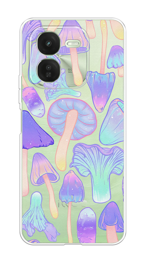 

Чехол на Vivo iQOO Z9X "Пастельные грибы", Фиолетовый;голубой, 2612250-1