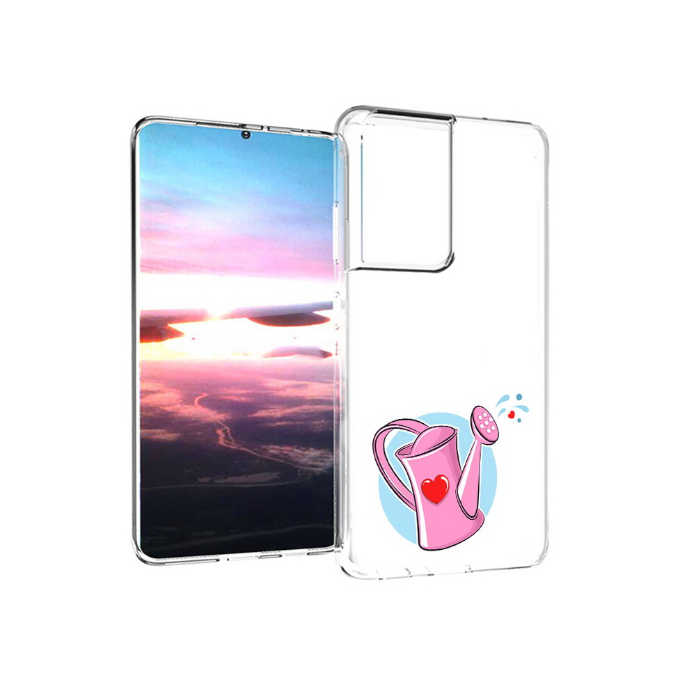

Чехол MyPads Tocco для Samsung Galaxy S21 Ultra Лейка любви 14 февраля (PT157307.497.103), Прозрачный, Tocco