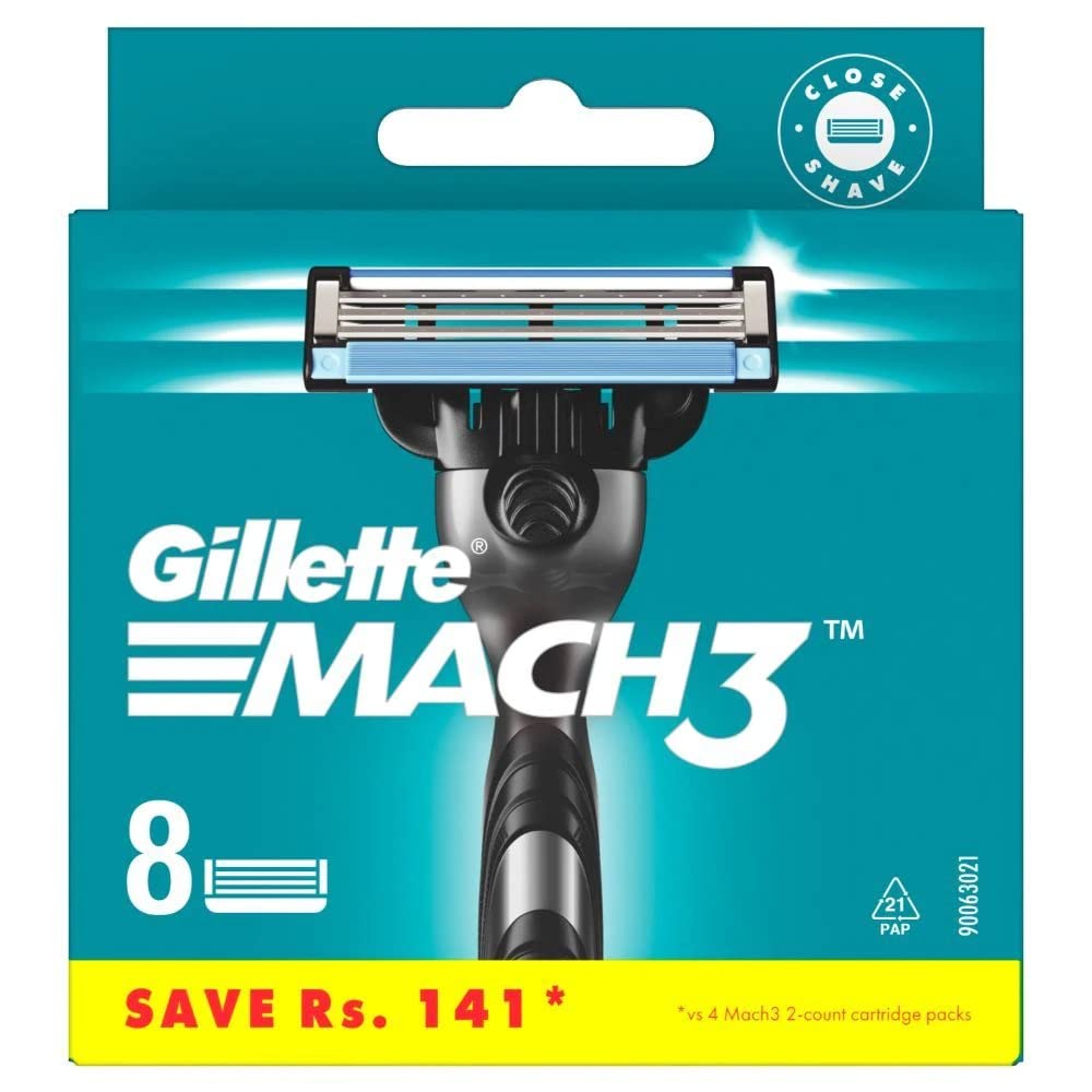 Сменные кассеты Gillette Mach 3 Men's Shaving Blades 8 шт takk сменные бритвенные кассеты для лица rf 4