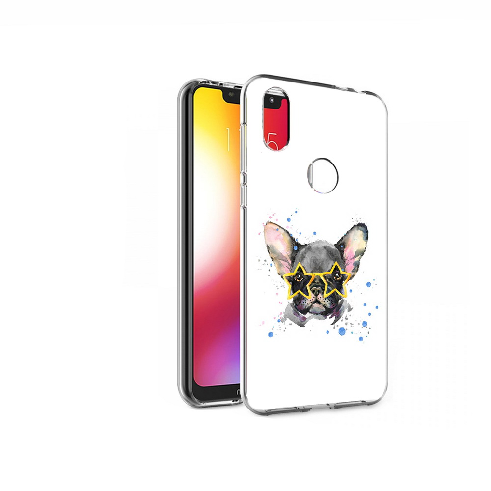 

Чехол MyPads Tocco для Motorola One буля в очках (PT126881.369.252), Прозрачный, Tocco
