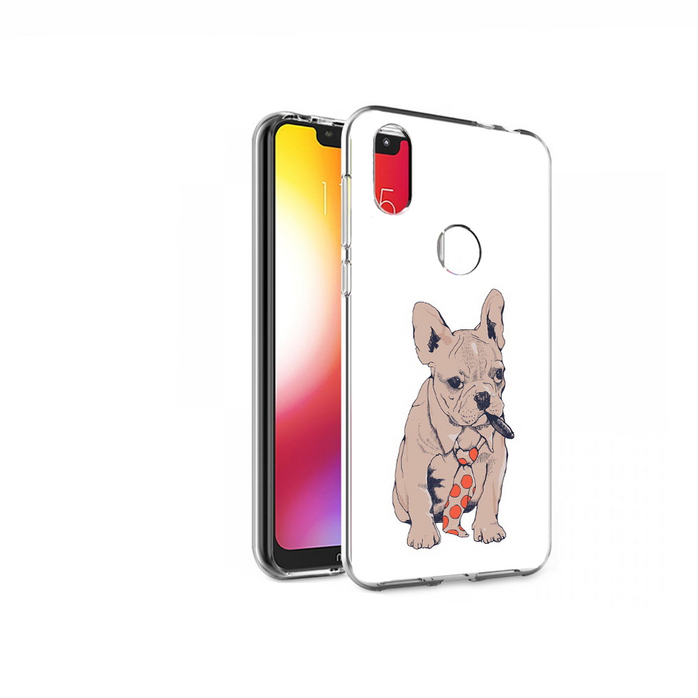 

Чехол MyPads Tocco для Motorola One бульдог с сигарой (PT126881.369.250), Прозрачный, Tocco