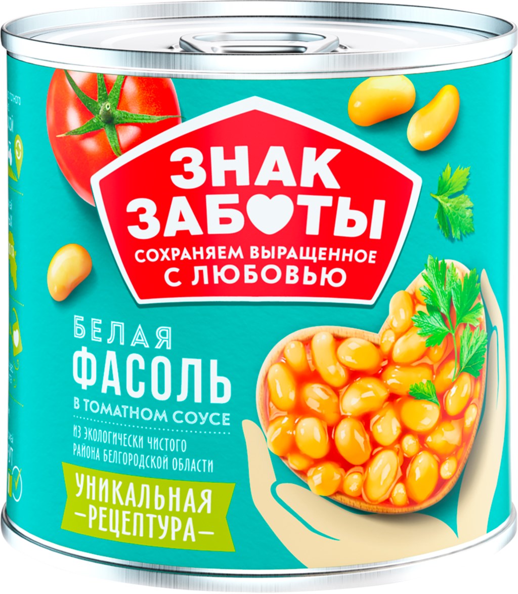 

Фасоль белая в томатном соусе 400 г
