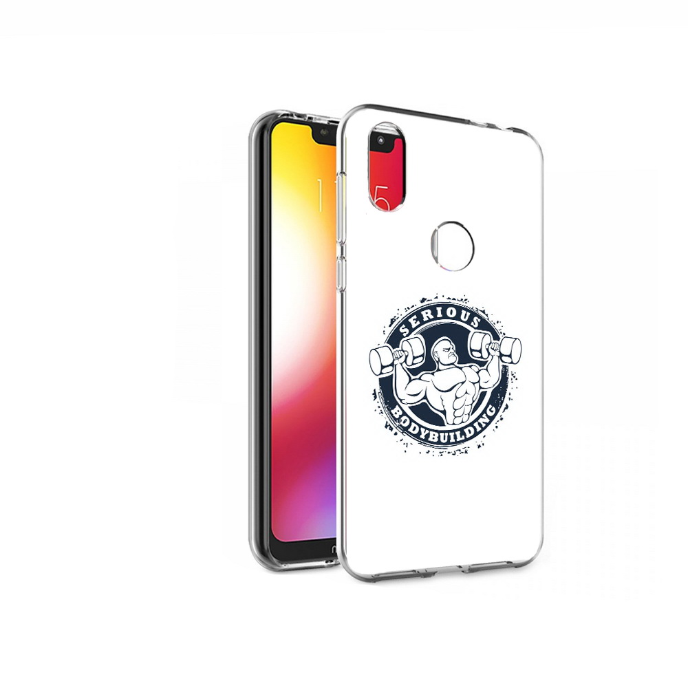 

Чехол MyPads Tocco для Motorola One бодибилдинг воля к победе (PT126881.369.231), Прозрачный, Tocco