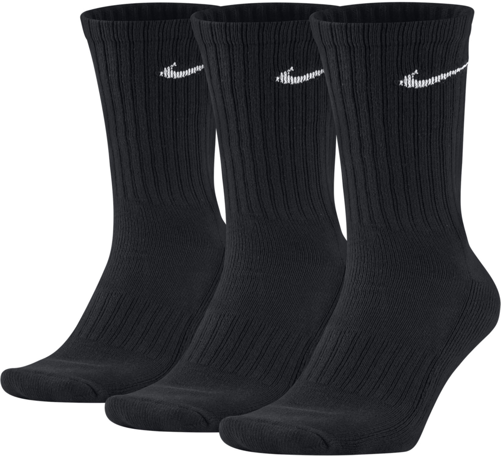 Комплект носков унисекс Nike Unisex Cushion Crew Training Sock 3 P черных L