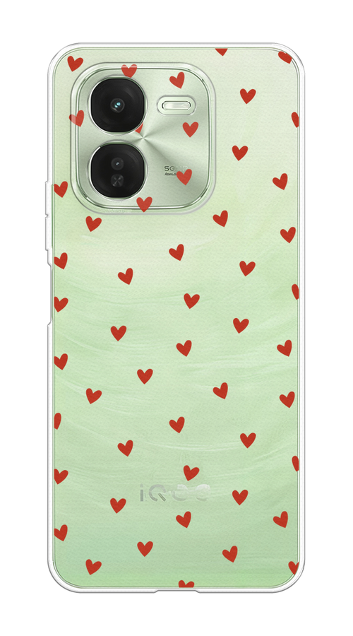 

Чехол на Vivo iQOO Z9X "Red hearts", Красный;прозрачный, 2612250-1