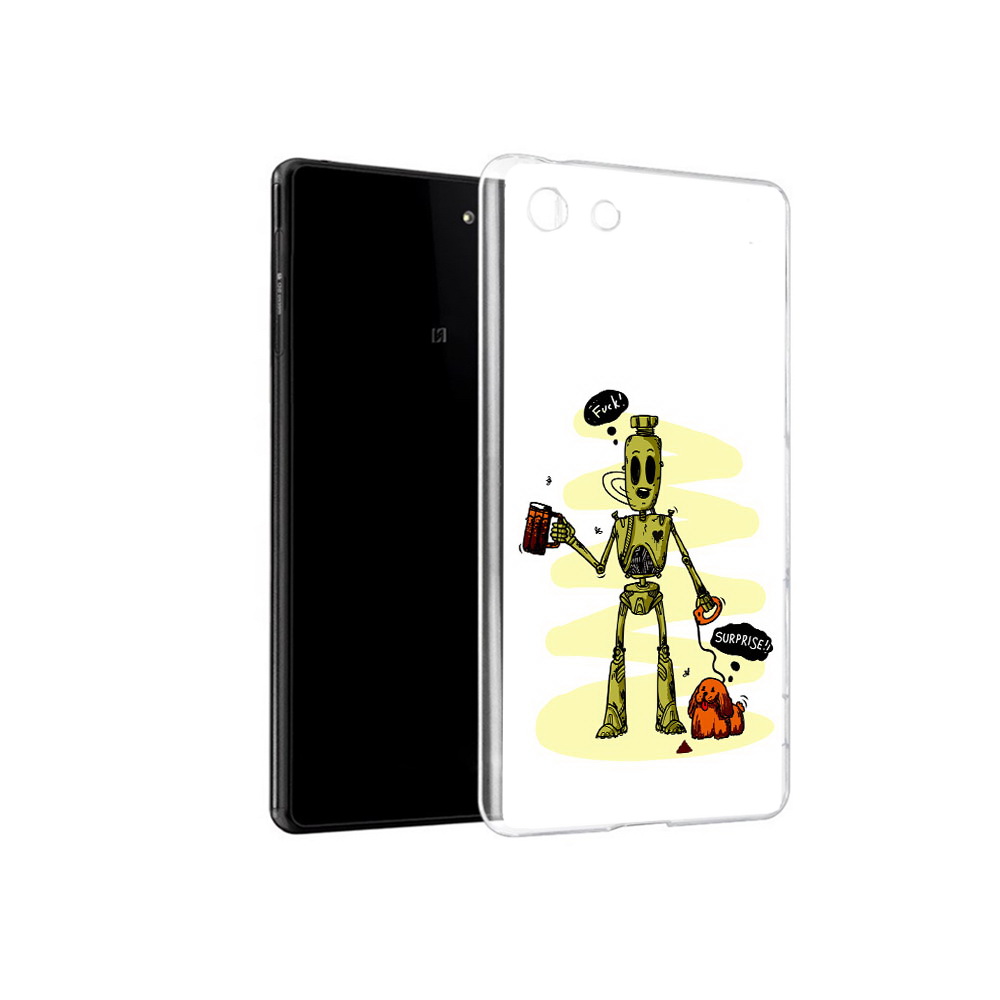 

Чехол MyPads Tocco для Sony Xperia M5 прикольный робот (PT16167.241.557), Прозрачный, Tocco