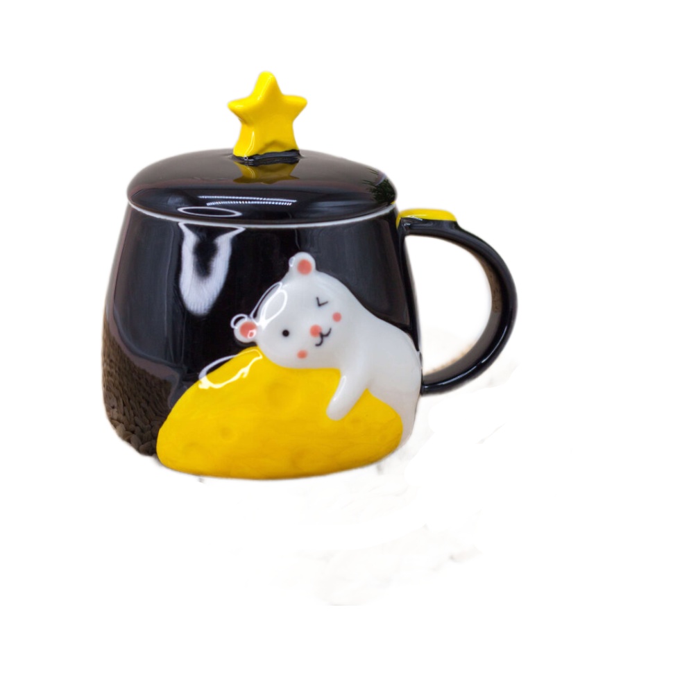 

Кружка "Mouse with cheese", black (325 ml), Mouse with cheese