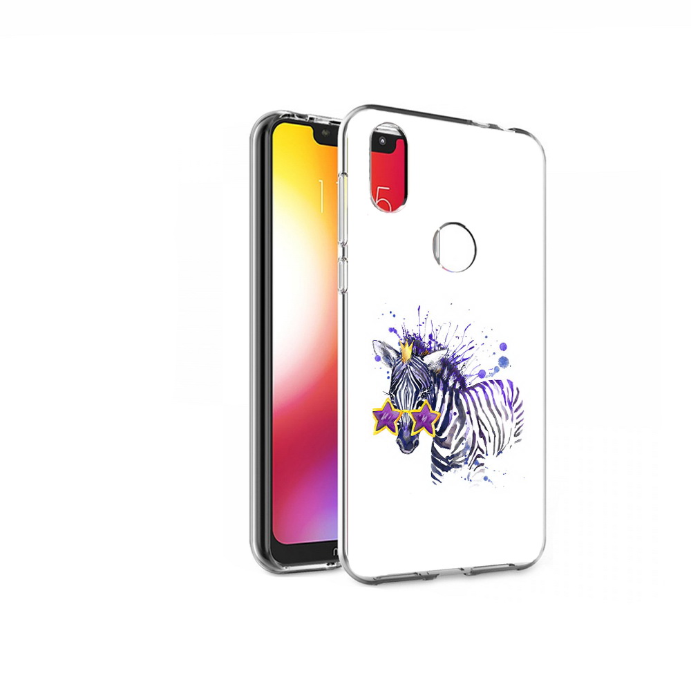 

Чехол MyPads Tocco для Motorola One акварельная зебра (PT126881.369.215), Прозрачный, Tocco
