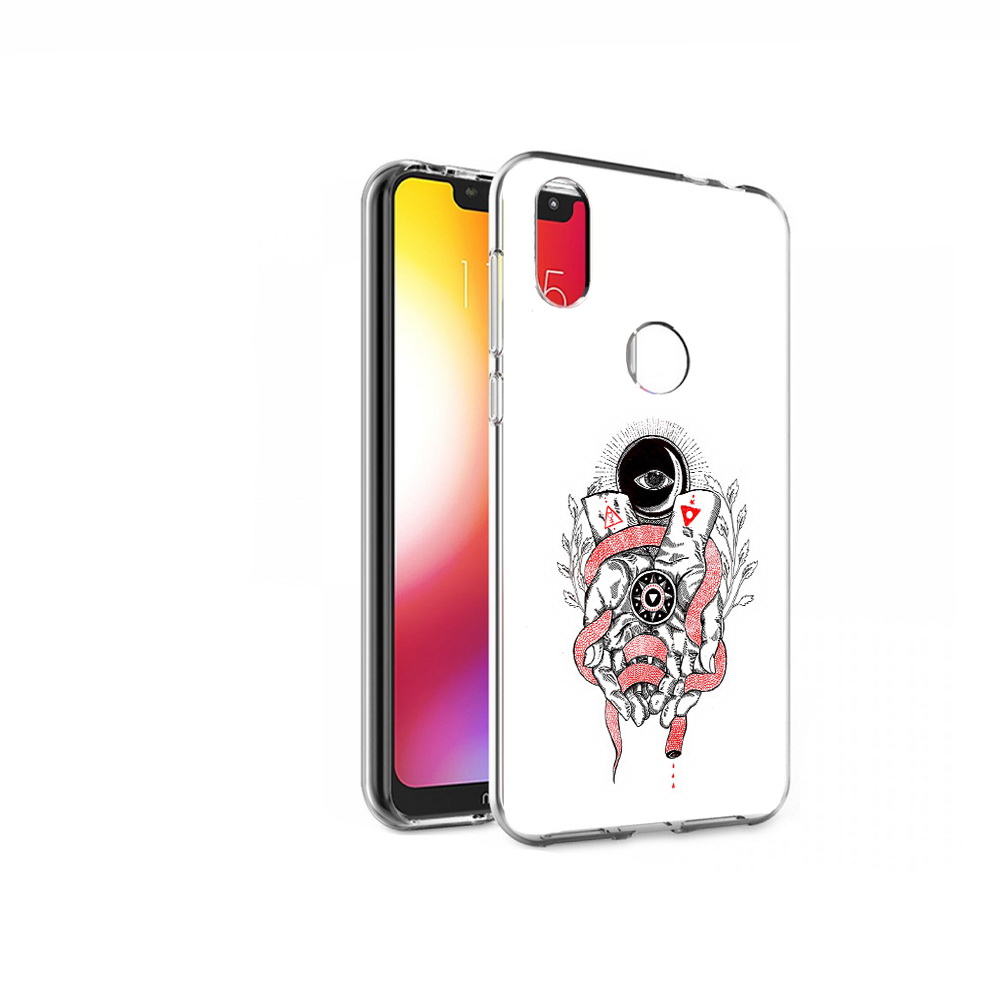 

Чехол MyPads Tocco для Motorola One абстрация связанные руки (PT126881.369.213), Прозрачный, Tocco