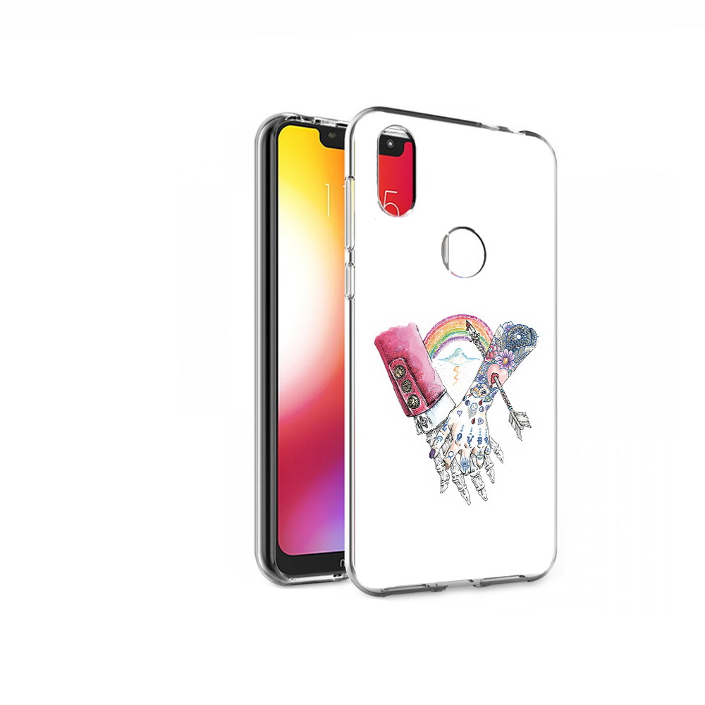 

Чехол MyPads Tocco для Motorola One абстракция руки в татуировках (PT126881.369.212), Прозрачный, Tocco