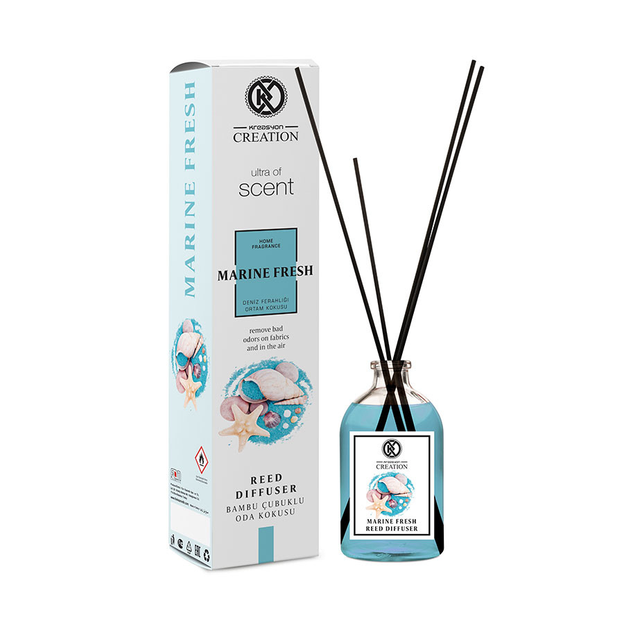 

Аромадиффузор Kreasyon Reed Diffuser Marine Fresh 115 мл