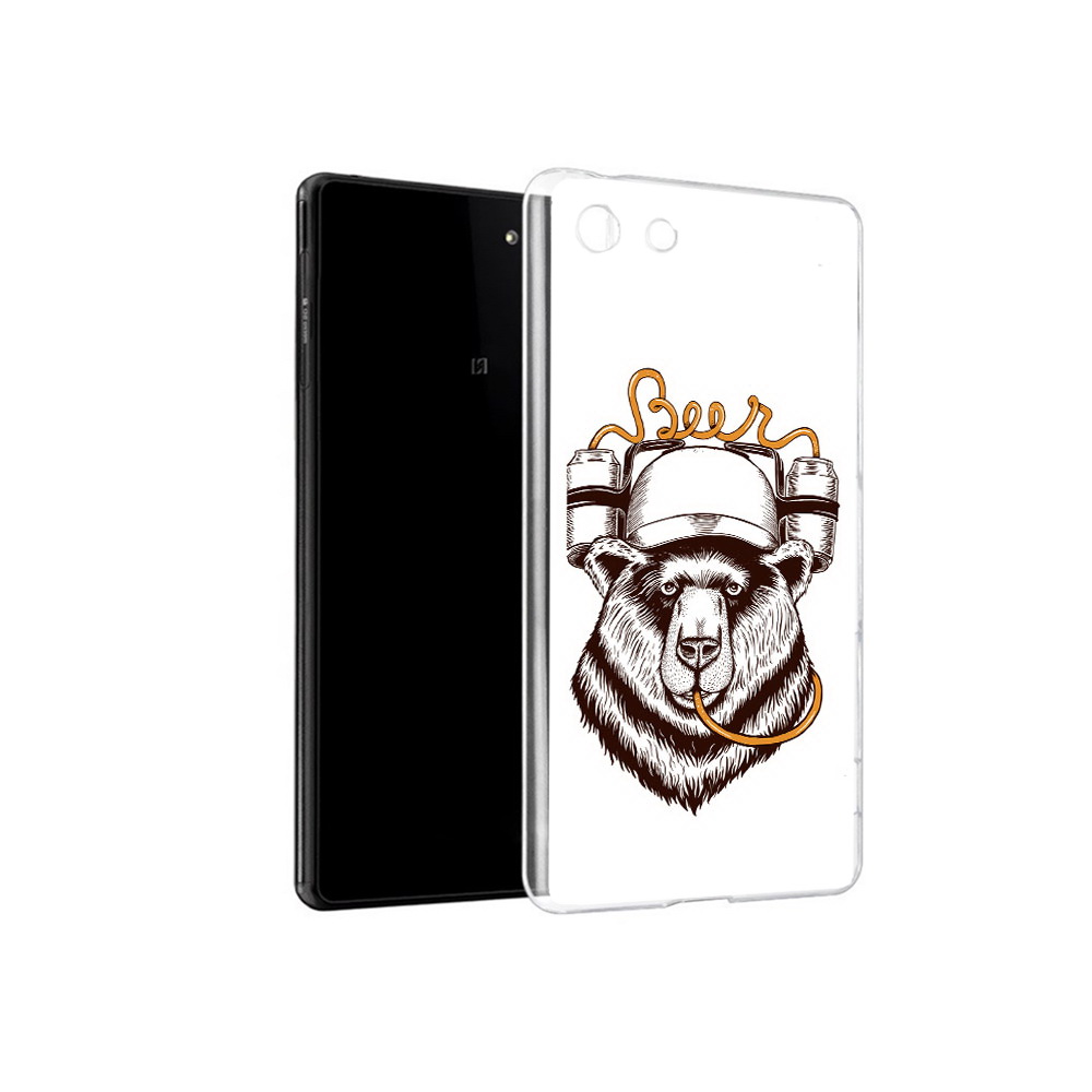 

Чехол MyPads Tocco для Sony Xperia M5 пивной медведь (PT16167.241.538), Прозрачный, Tocco