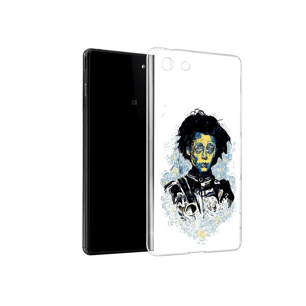 

Чехол MyPads Tocco для Sony Xperia M5 парень черно-белый абстракция (PT16167.241.535), Прозрачный, Tocco