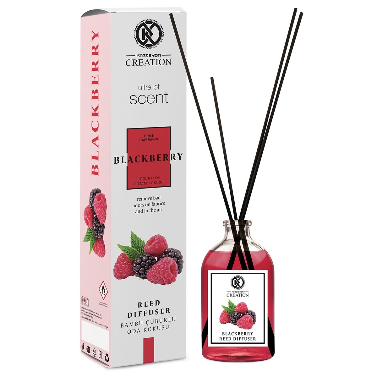 

Аромадиффузор Kreasyon Reed Diffuser Blackberry 115 мл