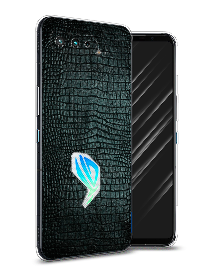 

Чехол Awog на Asus ROG Phone 5 "Черная змея", Черный;серый;голубой, 44250-3