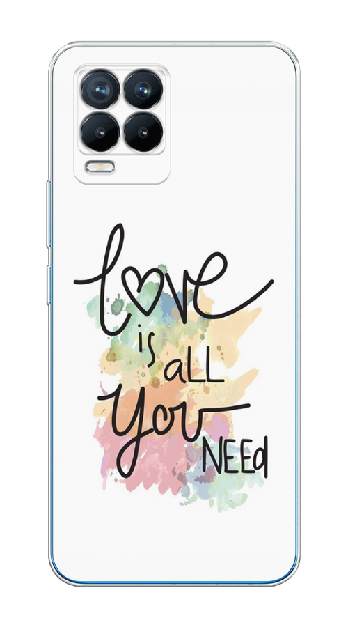 

Чехол на Oppo Realme 8/8 Pro "Love is all you need", Белый;черный;зеленый, 255450-1