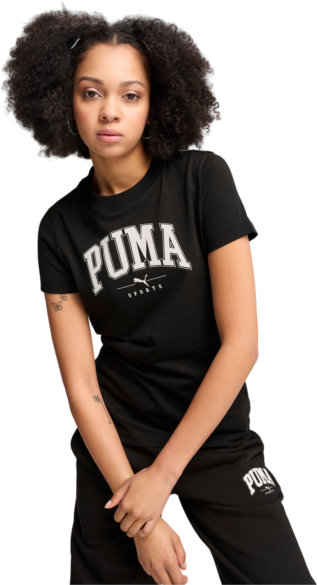 

Футболка женская PUMA PUMA SQUAD Graphic Tee черная 2XL, Черный, PUMA SQUAD Graphic Tee