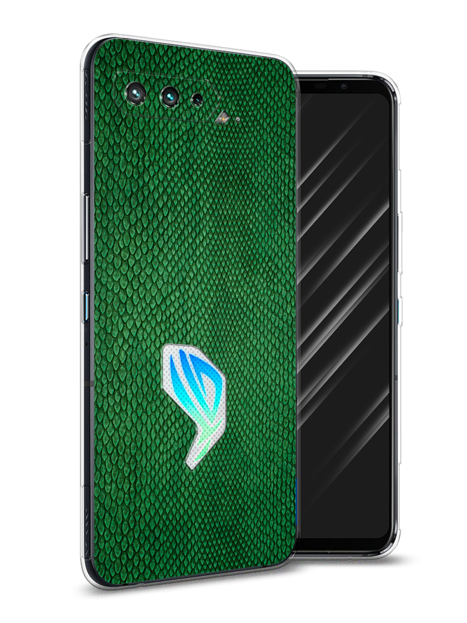 

Чехол Awog на Asus ROG Phone 5 "Изумрудная змея", Черный;зеленый;коричневый, 44250-3