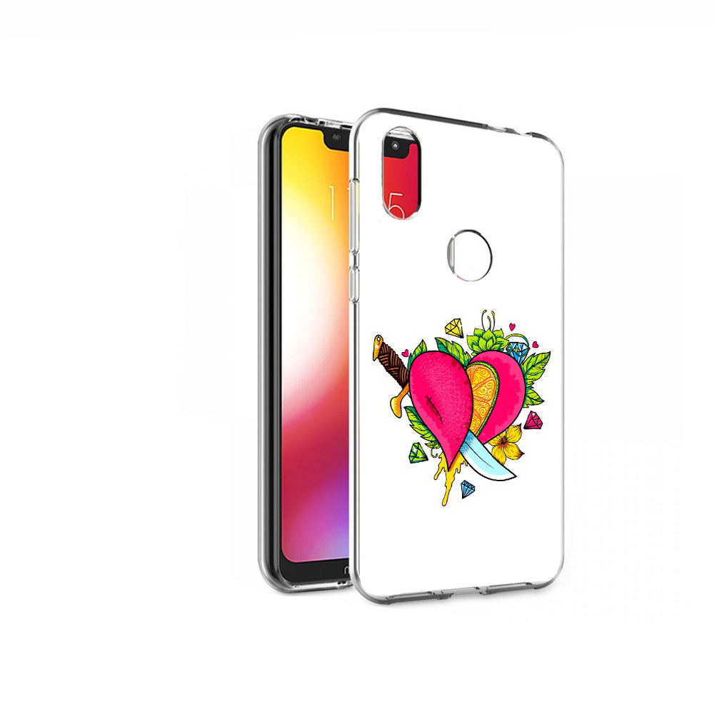 

Чехол MyPads Tocco для Motorola One Фруктовое сердце (PT126881.369.188), Прозрачный, Tocco