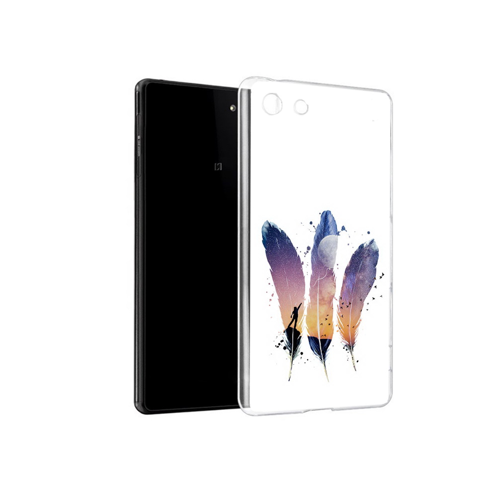 

Чехол MyPads Tocco для Sony Xperia M5 небесные перья (PT16167.241.519), Прозрачный, Tocco