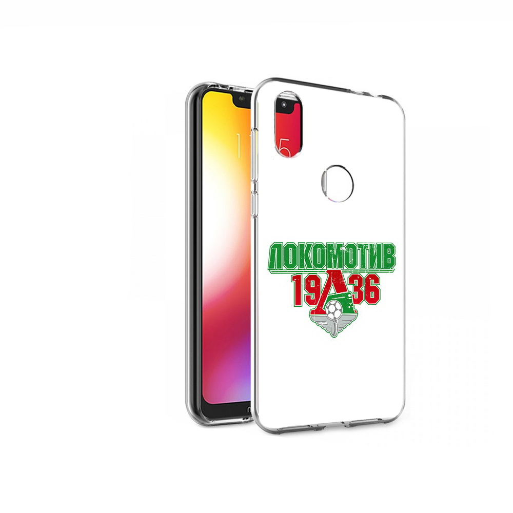 

Чехол MyPads Tocco для Motorola One ФК локомотив 1936 (PT126881.369.182), Прозрачный, Tocco