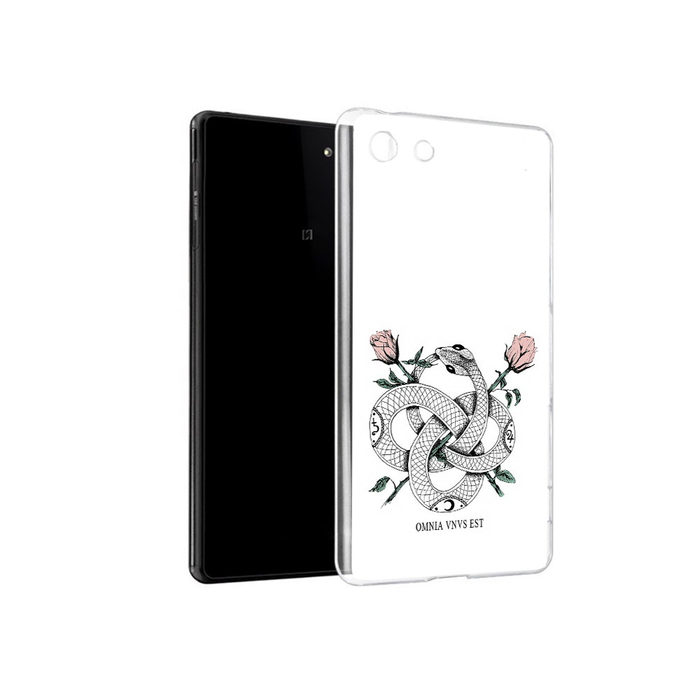 

Чехол MyPads Tocco для Sony Xperia M5 нарисованная змея абстракция (PT16167.241.502), Прозрачный, Tocco