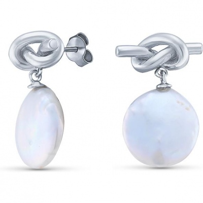 

Серьги с жемчугом из серебра Silver wings 022042776a, 022042776a