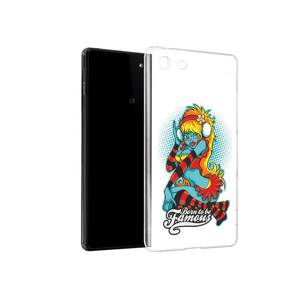 

Чехол MyPads Tocco для Sony Xperia M5 нарисованная девушка в наушниках (PT16167.241.498), Прозрачный, Tocco