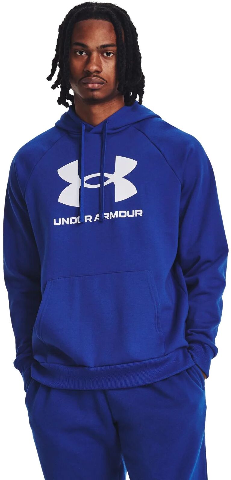 Худи мужское Under Armour Ua Rival Fleece Logo Hd синее 2XL