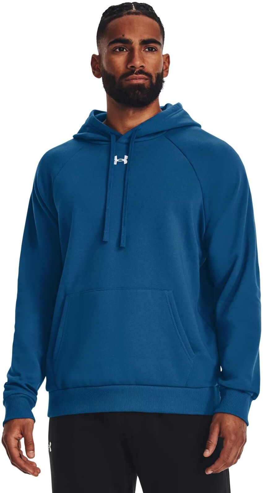 Худи мужское Under Armour Ua Rival Fleece Hoodie синее 2XL