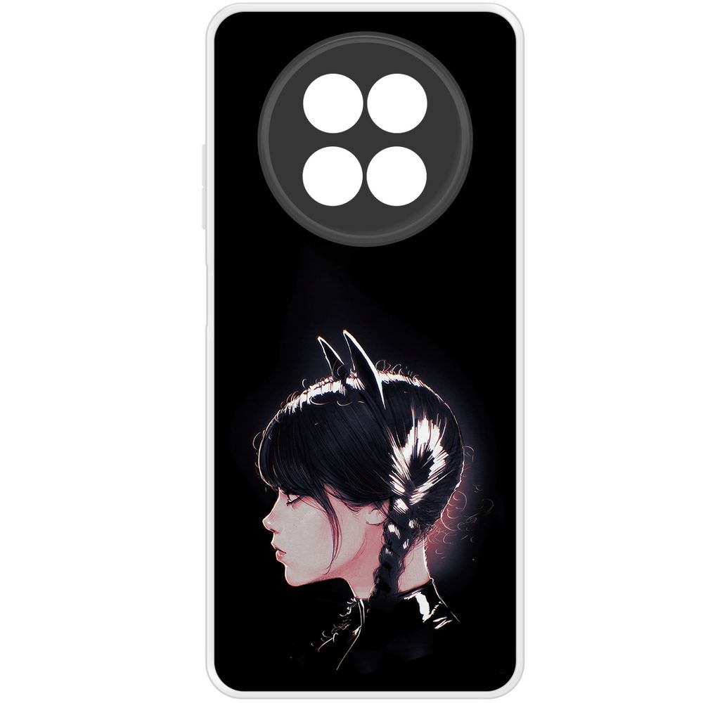 

Чехол-накладка Krutoff Clear Case Уэнсдей Аддамс - Кошка Уэнсдей для Realme 13 5G, Прозрачный