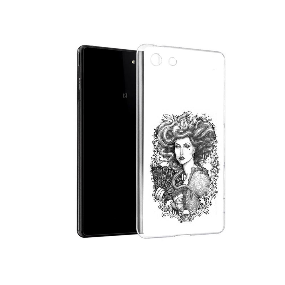 

Чехол MyPads Tocco для Sony Xperia M5 медуза черно белый (PT16167.241.472), Прозрачный, Tocco
