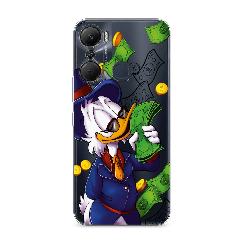 

Чехол на Infinix Hot 12 Pro "Scrooge McDuck with Money", Синий;зеленый;белый, 3102450-6