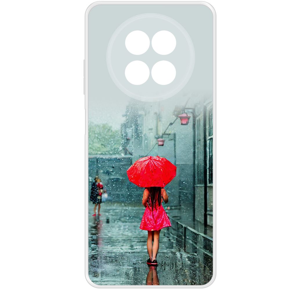 

Чехол-накладка Krutoff Clear Case Красный зонтик для Realme 13 5G, Прозрачный