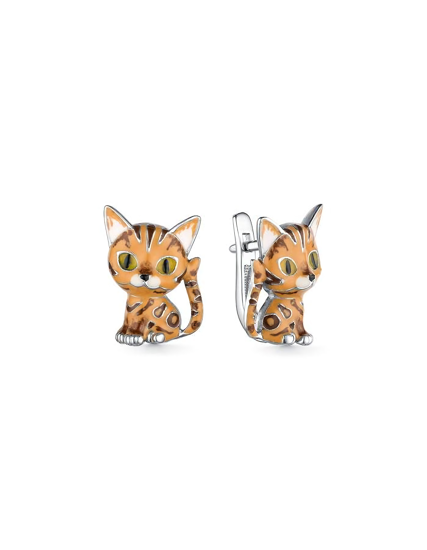 

Серьги из серебра TEO MAORI 8901022631, эмаль, 8901022631