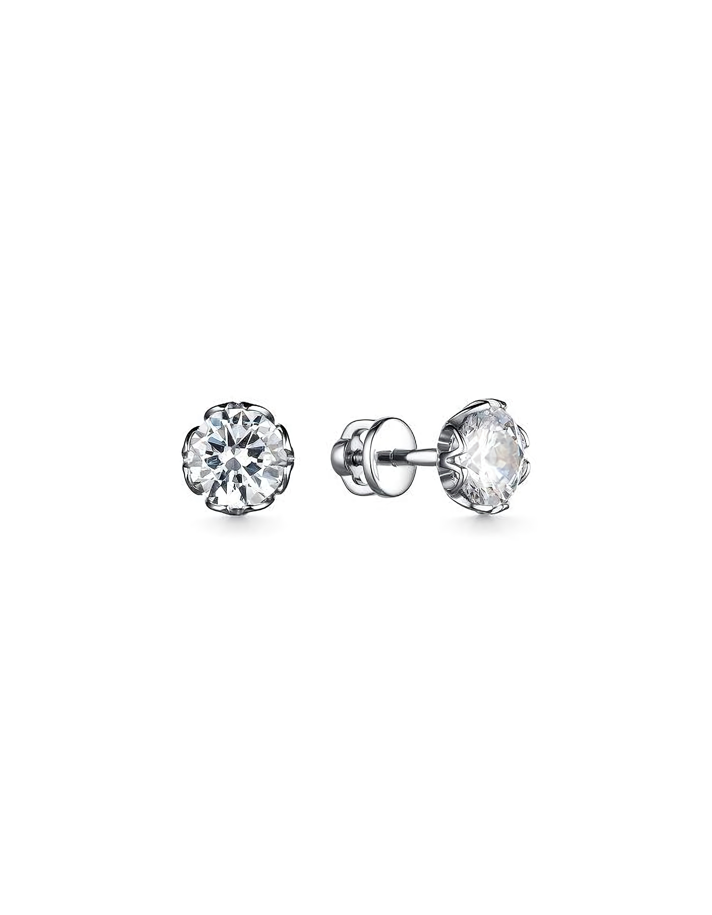 

Серьги пусеты из серебра TEO MAORI 8С-5067рс200, фианит, 8С-5067рс200