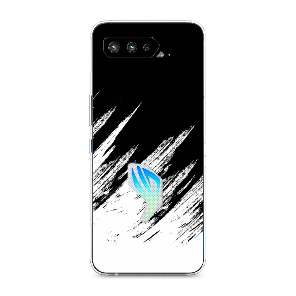 фото Чехол awog "черно белые брызги" для asus rog phone 5