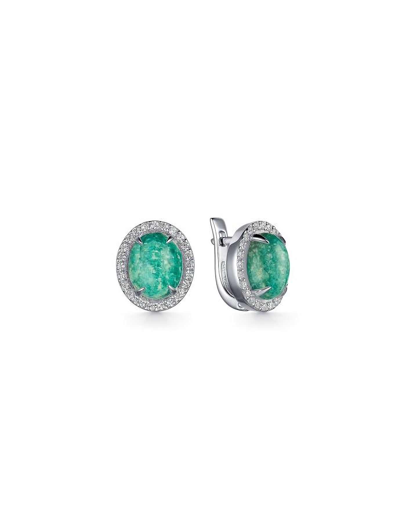 

Серьги из серебра TEO MAORI 8С-3433рк46000, амазонит, 8С-3433рк46000