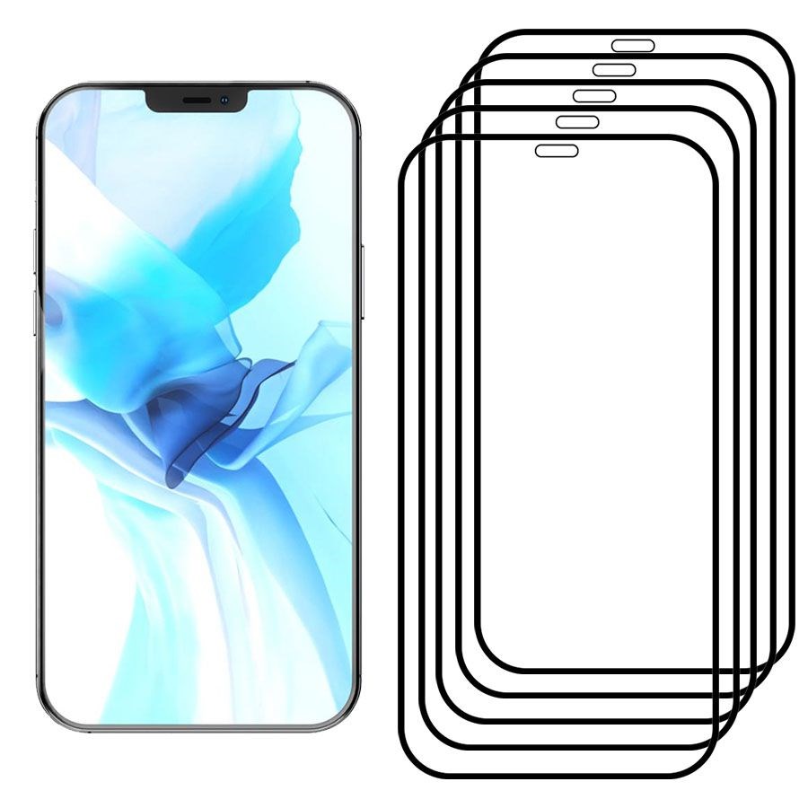 

Комплект из 5ти стекол Full Glue Premium Krutoff для iPhone 12 Pro Max (6.7") черное
