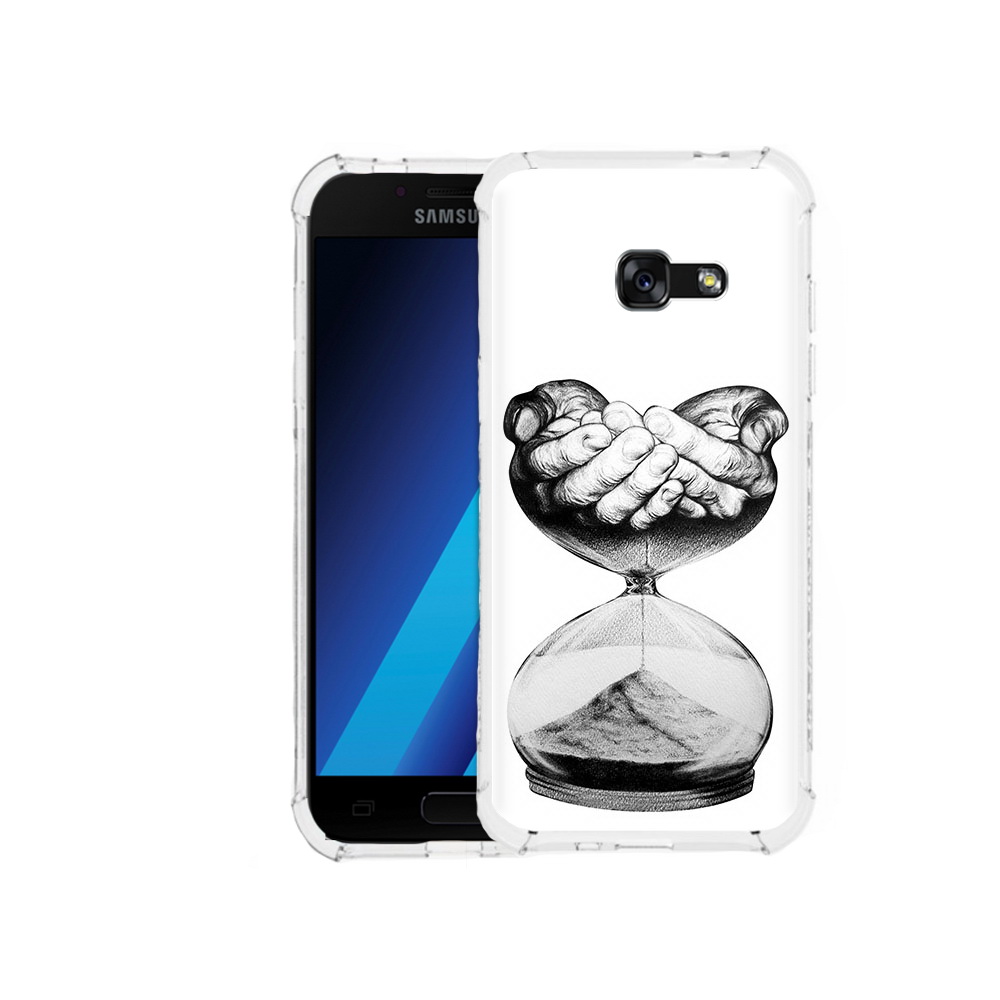 Чехол MyPads Tocco для Samsung Galaxy A7 (2017) часы жизни черно белый (PT87719.559.669)
