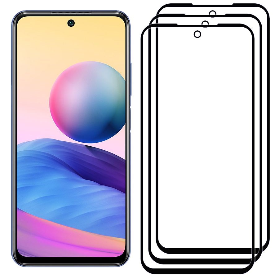 

Комплект из 3х стекол Full Glue Premium Krutoff для Xiaomi Redmi Note 10/Note 10S черное