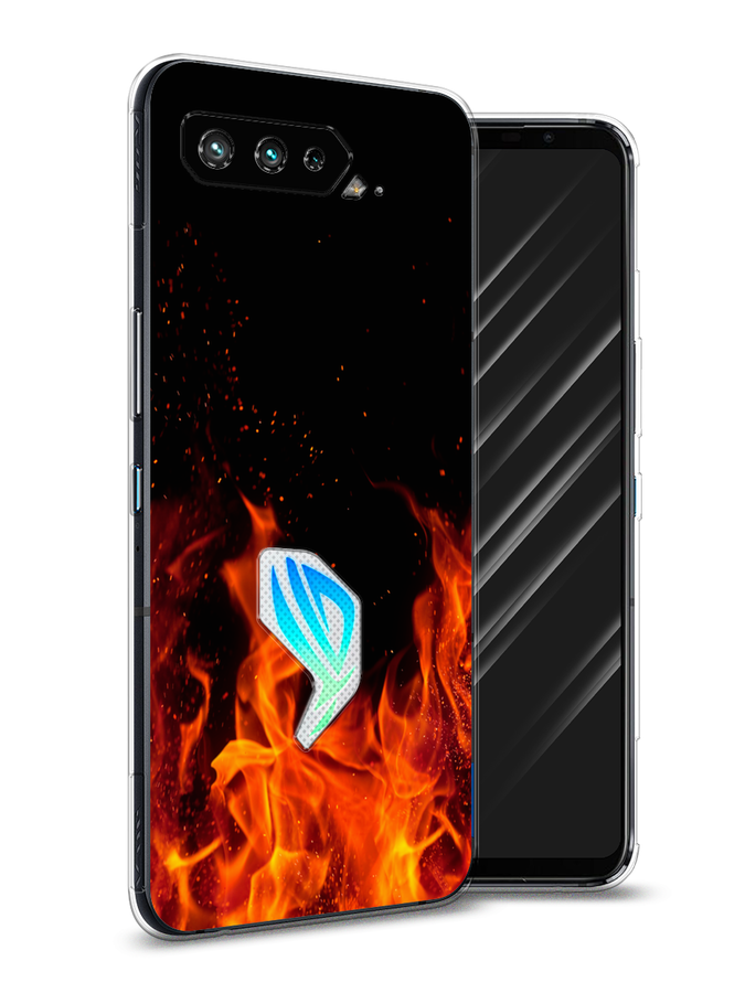 

Чехол Awog на Asus ROG Phone 5 "Все в огне", Оранжевый;черный, 44250-4