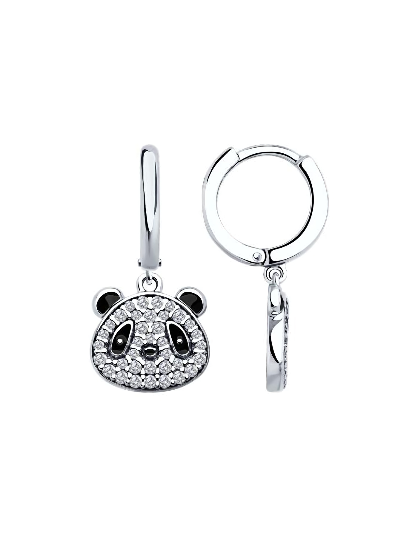 

Серьги подвески из серебра TEO MAORI 894026778, фианит, 894026778