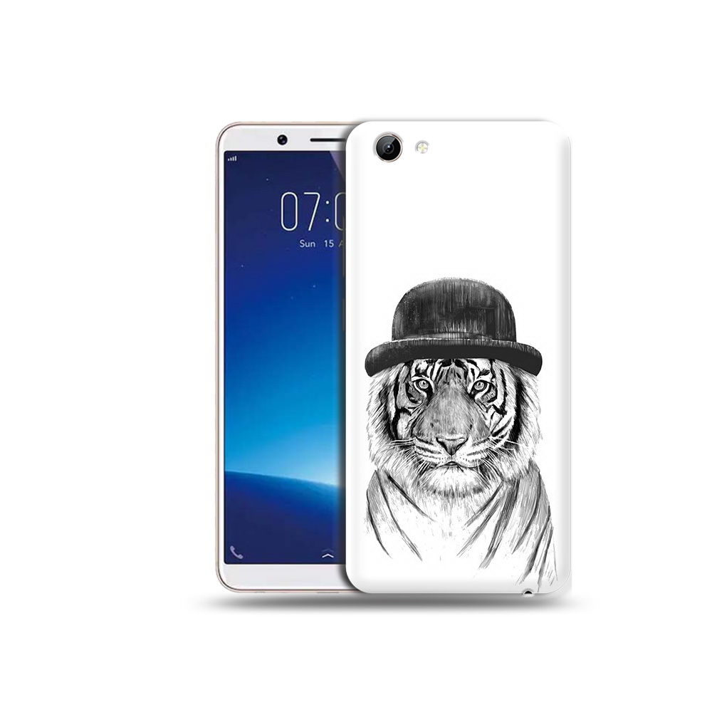 

Чехол MyPads Tocco для Vivo Y71 тигр британец (PT111858.440.641), Прозрачный, Tocco