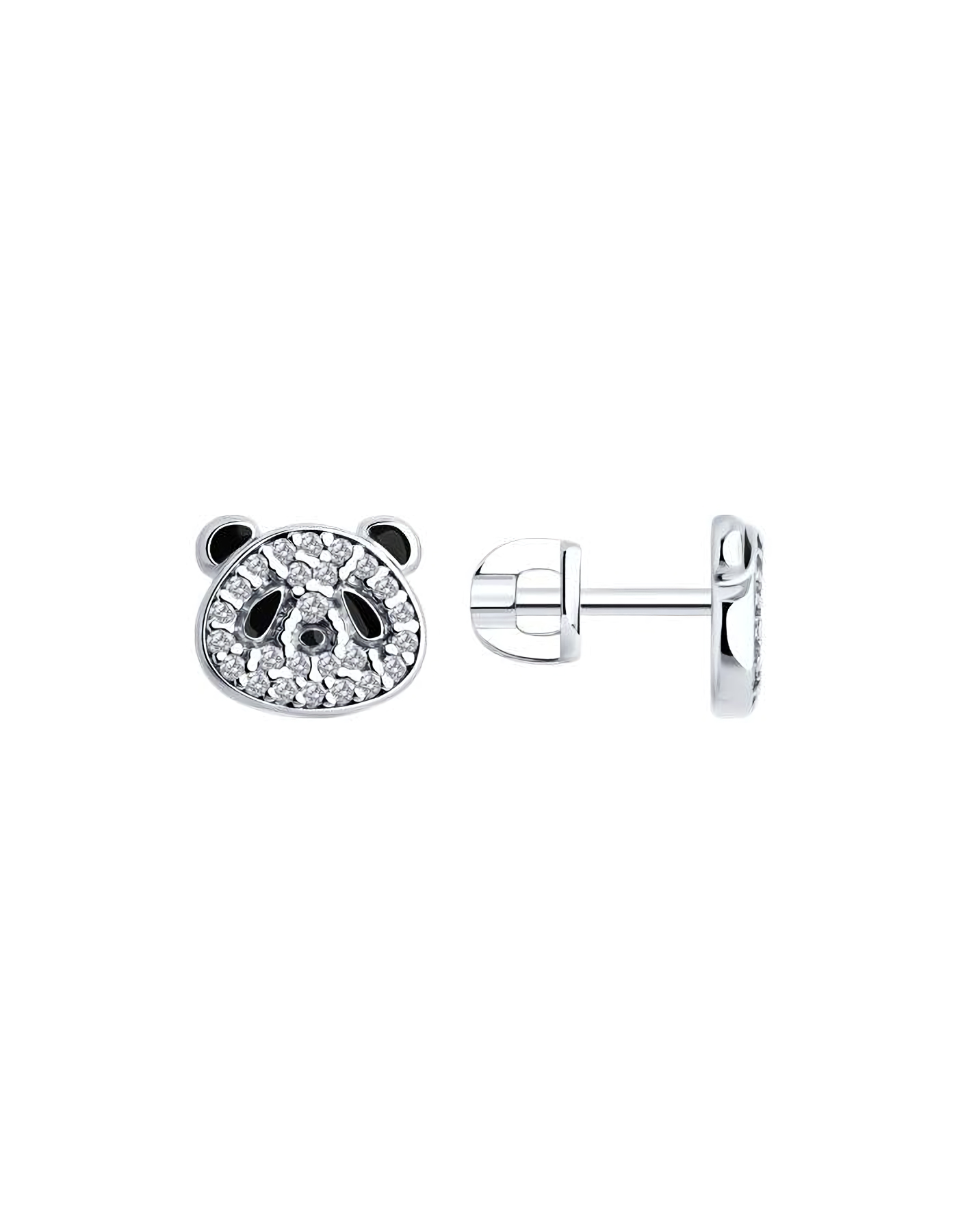 

Серьги пусеты из серебра TEO MAORI 894026766, фианит, 894026766