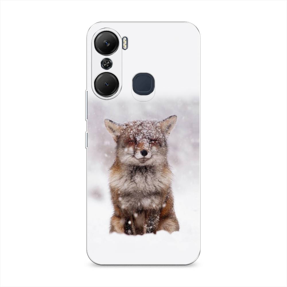 

Чехол для Infinix Hot 12 Pro "Зимняя лиса", Белый;серый;коричневый, 3102450-1