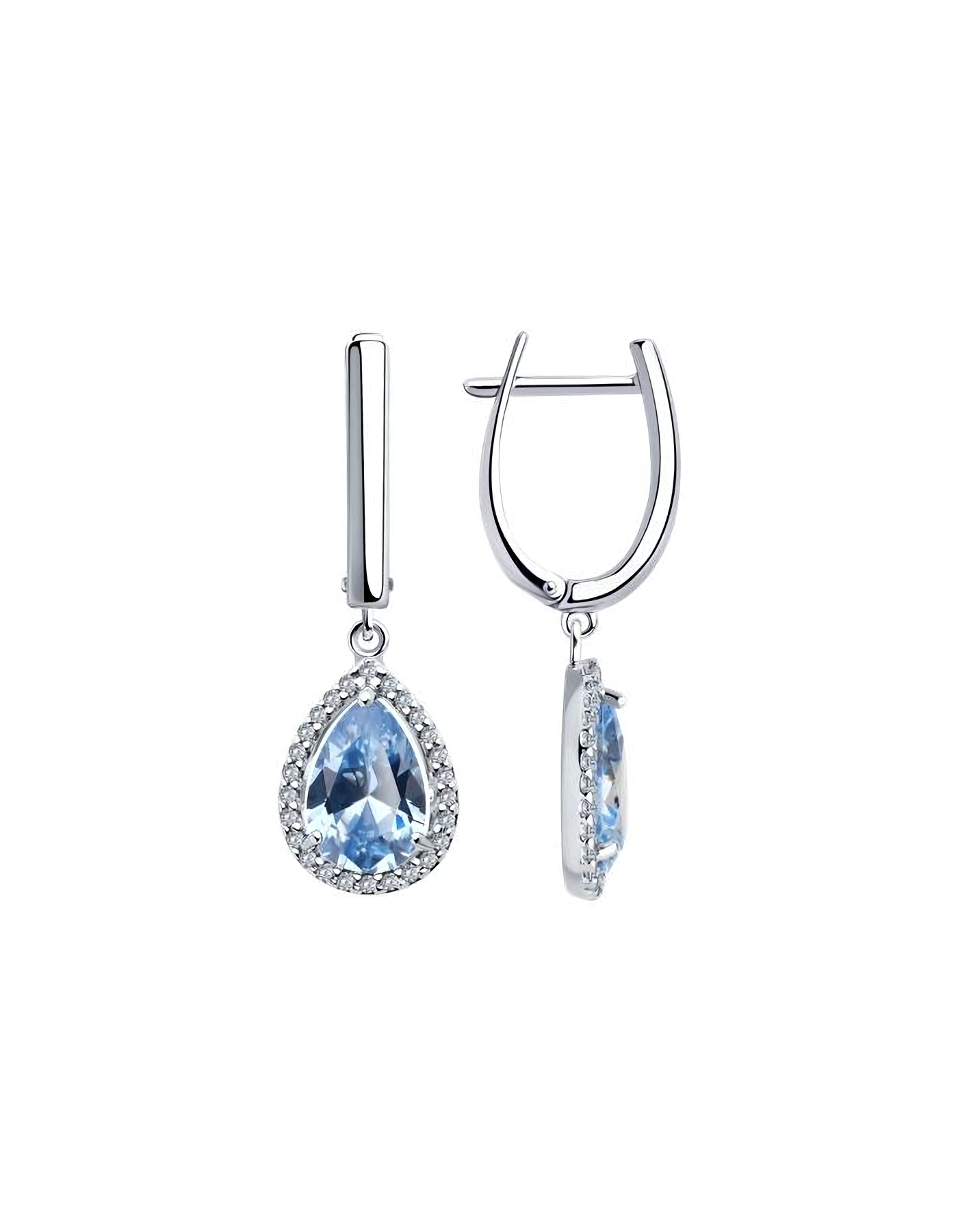 

Серьги из серебра TEO MAORI 894026744, фианит, 894026744