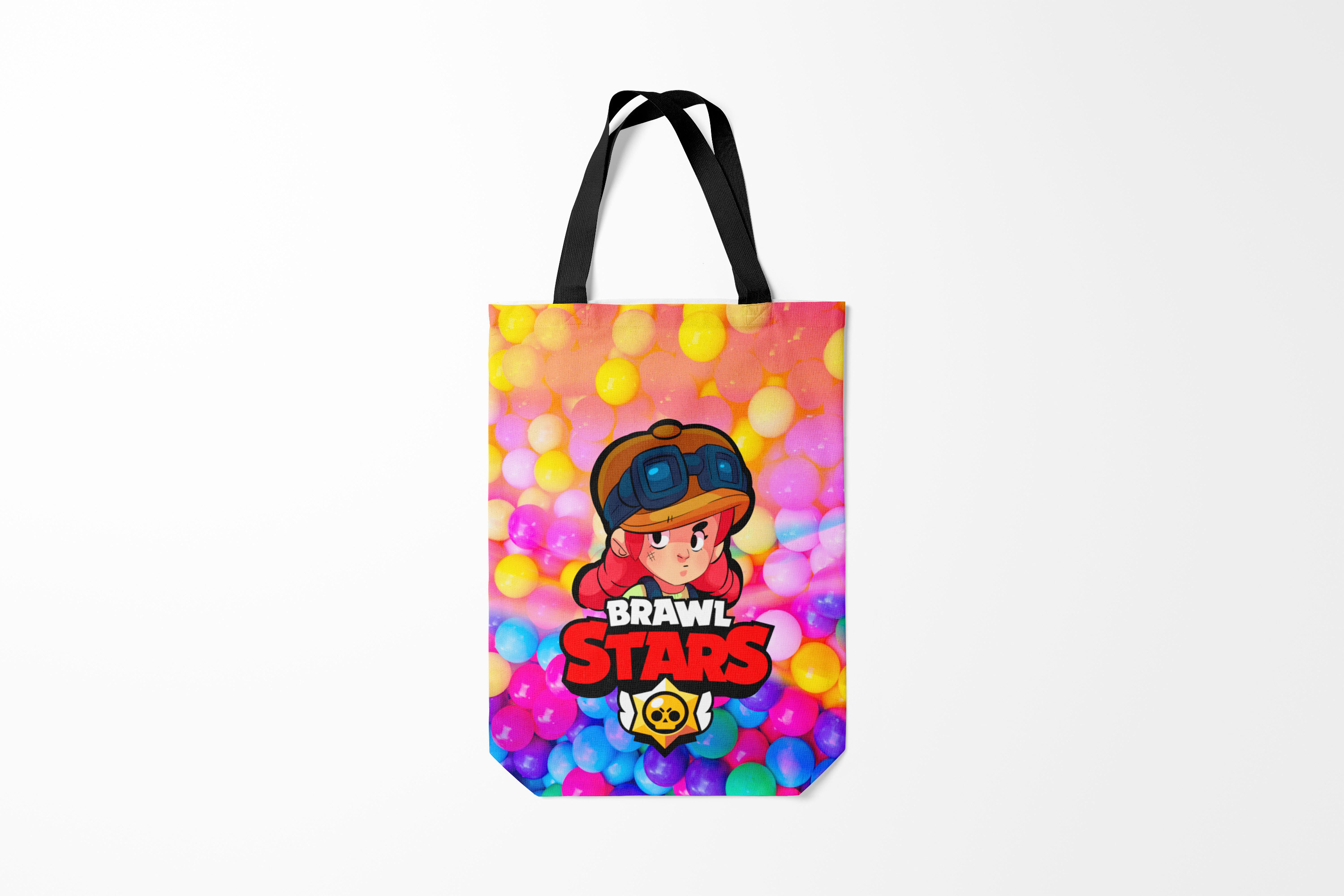 

Сумка шoппер унисекс Burnettie Brawl Stars Jessie, красный; розовый, Brawl Stars Jessie