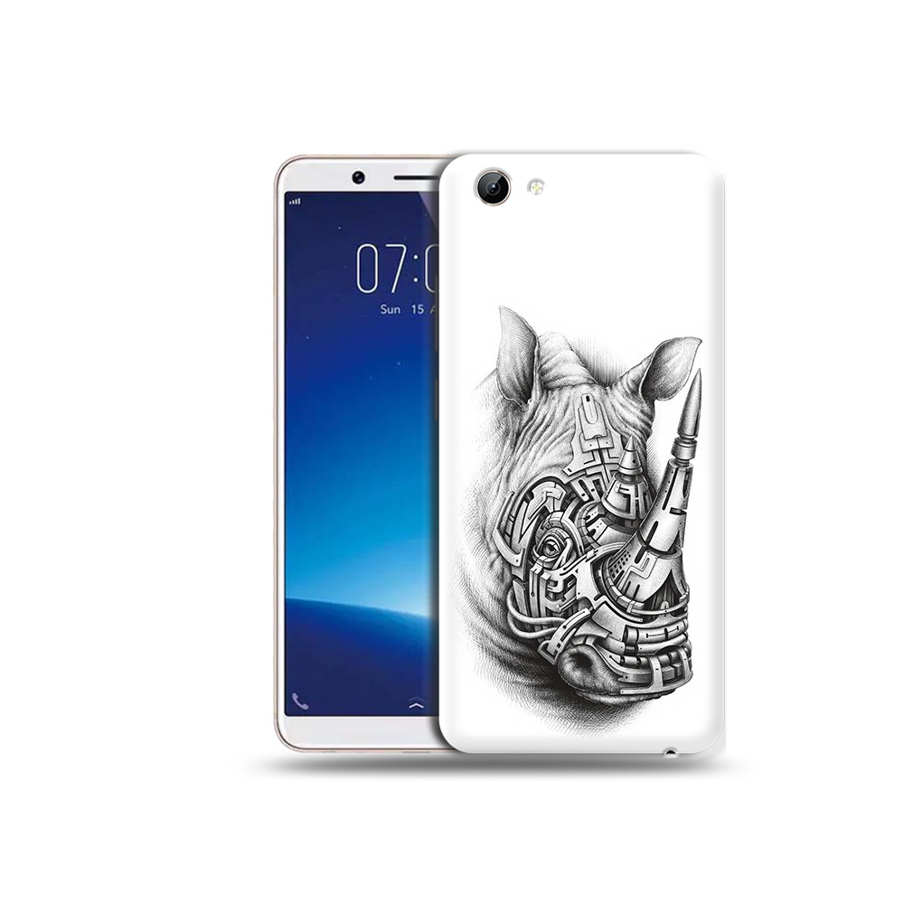 

Чехол MyPads Tocco для Vivo Y71 стальной носорог (PT111858.440.620), Прозрачный, Tocco