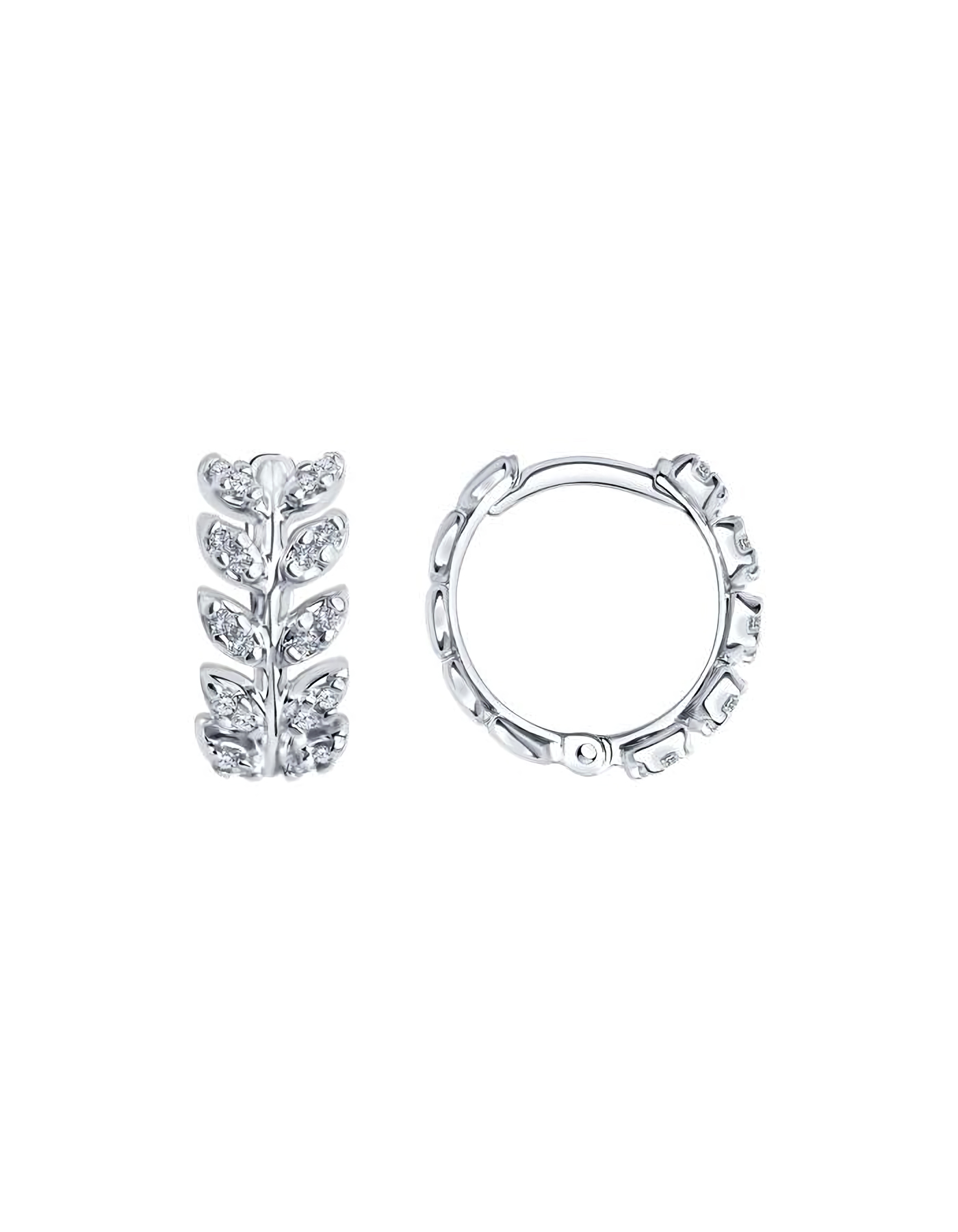 

Серьги конго из серебра TEO MAORI 894026740, фианит, 894026740